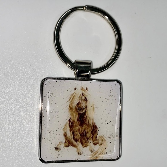 Wrendale Designs Accessories - The Country Set Horse ‘Gloria’ Key Ring by Wrendale Designs 3” Nice Weight